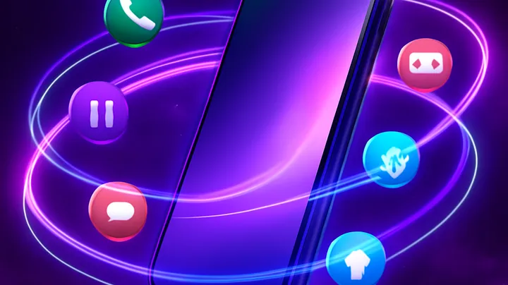 75JL COM - Sleek smartphone floating in space 75JL COM Sleek smartphone floating in space