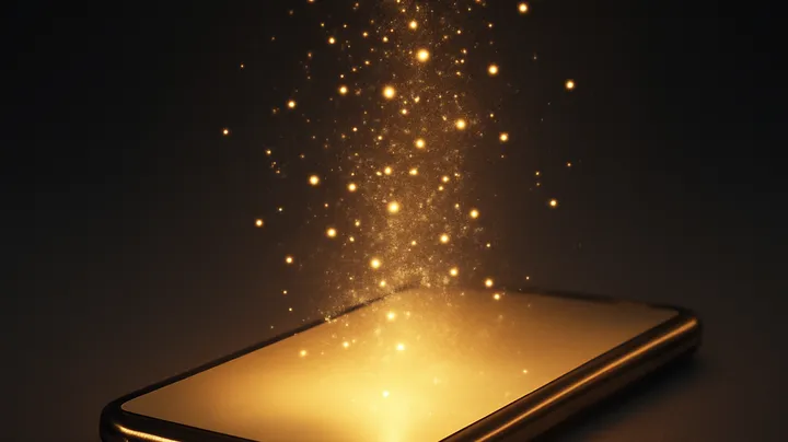 75JL COM - Modern phone with glowing screen 75JL COM Modern phone with glowing screen